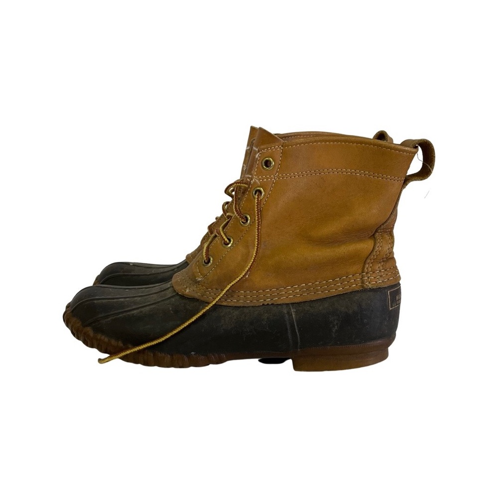 LL Bean leather duck boots size 10
